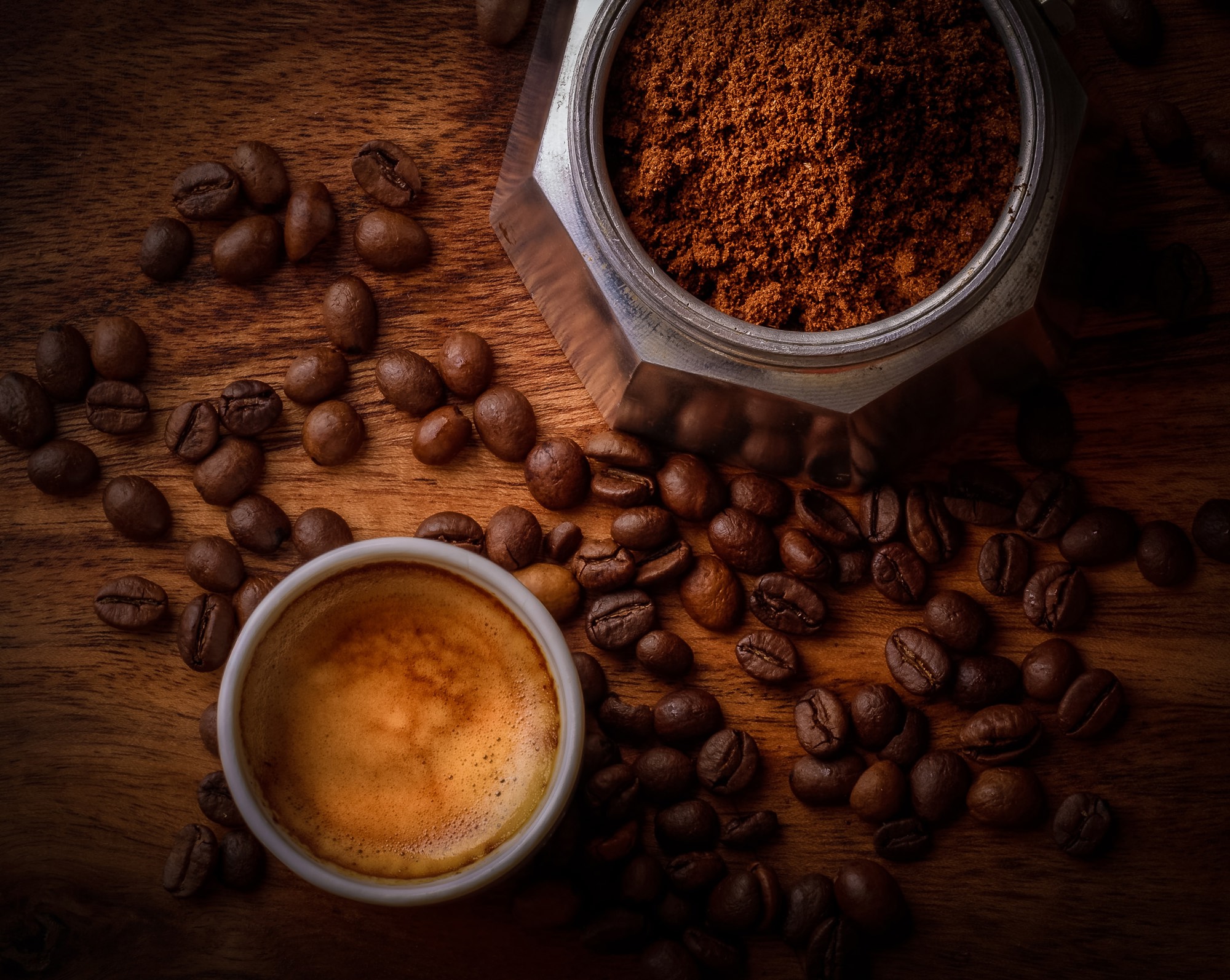 Coffee Beans and Coffee Mug