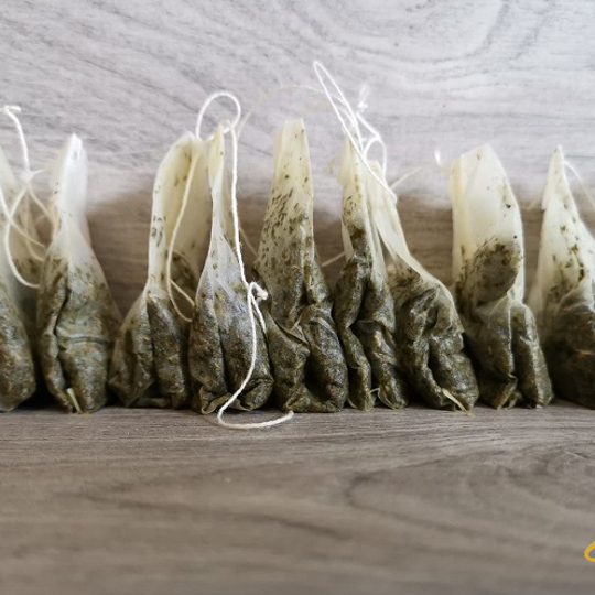 Green tea bags