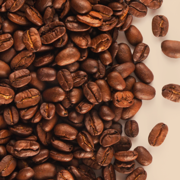 Coffee beans banner
