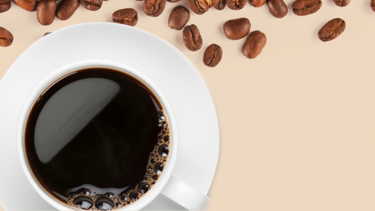 Black coffee banner
