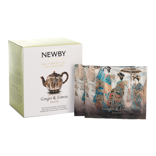 Newby Ginger & Lemon Silken Pyramids Tea Bags