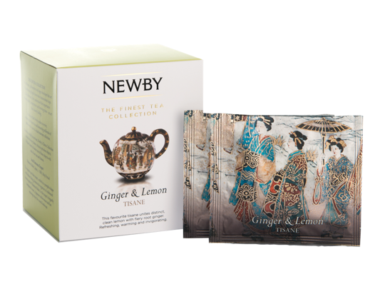 Newby Ginger & Lemon Silken Pyramids Tea Bags