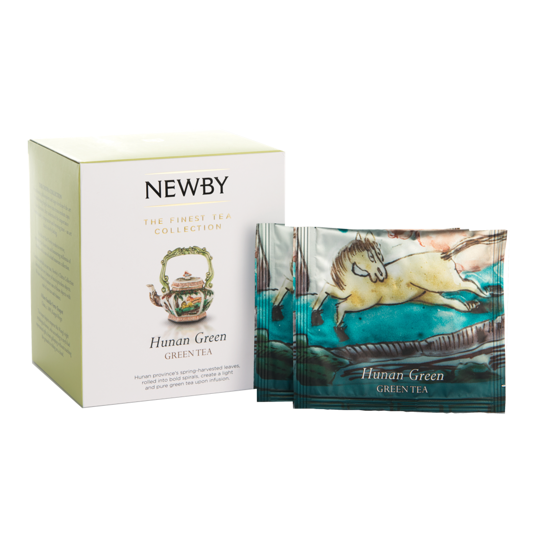 Newby Hunan Green Silken Pyramids Tea Bags