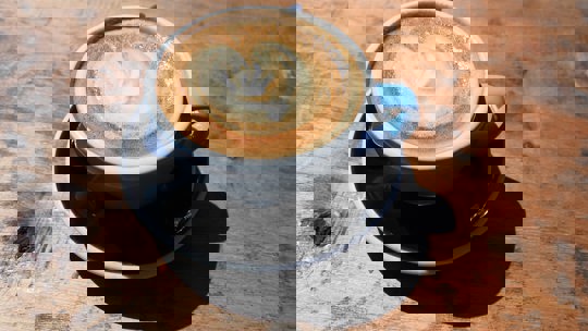 Latte Art In Coffee Mug