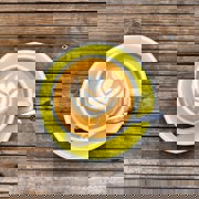 Latte Art In Coffee Mug