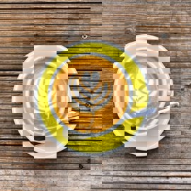 Latte Art In Coffee Mug