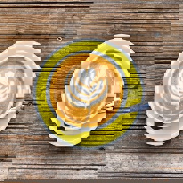 Latte Art In Coffee Mug