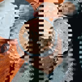 Latte Art In Coffee Mug