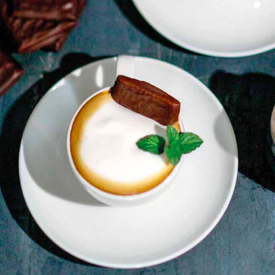 Mint chocolate espresso macchiato