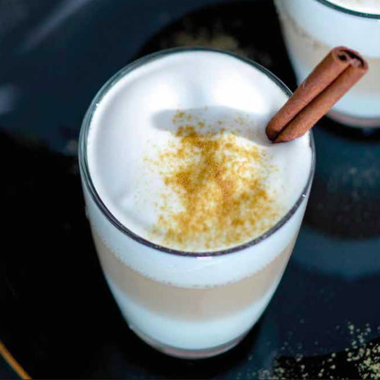 Ginger and cinnamon latte