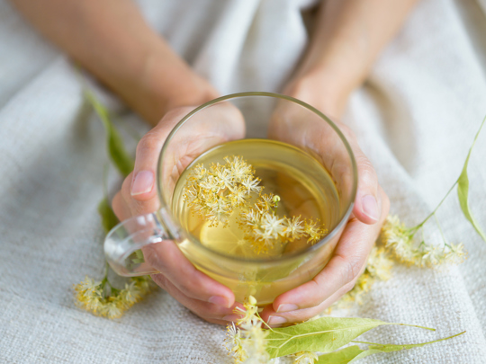 Holding Herbal Tea