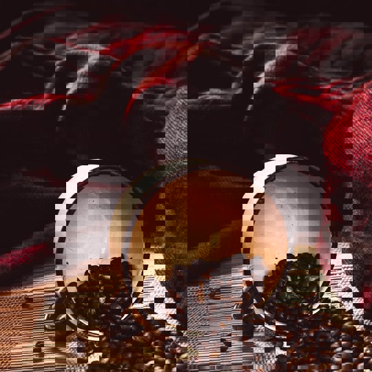 Cup With Coffee Beans